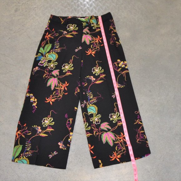 H&M Wide Leg Floral Pants - Picture 2 of 10